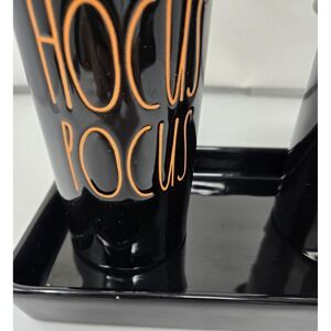 RaeDunn Halloween Bundle, HOCUS POCUS, SOAP Dispenser,Witch Please Canister Tray